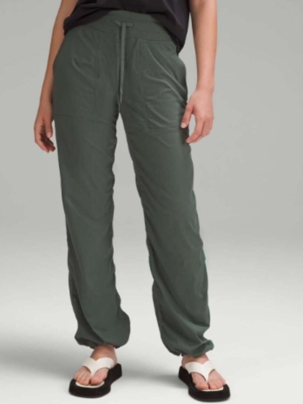 Lululemon Dance Studio Mid-Rise Full Length Pant Dark Forest sz 6
